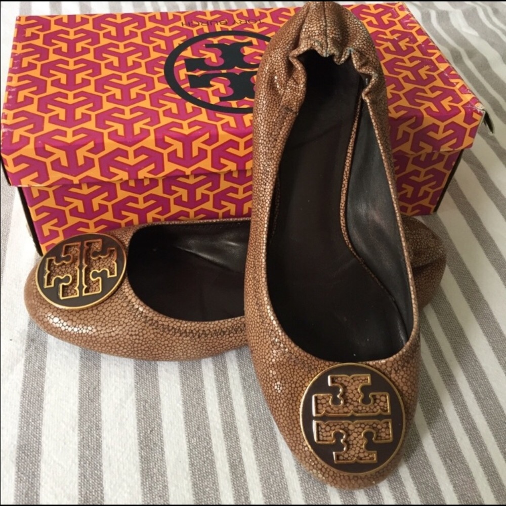 Tory Burch Brown Flats